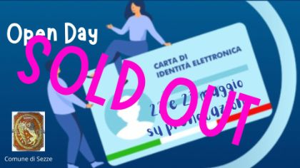 3° OPEN DAY CIE - SOSTITUZIONE CARTA D’IDENTITA’ CARTACEA - Apertura straordinaria  VENERDI 22 E SABATO 23 MAGGIO 2026