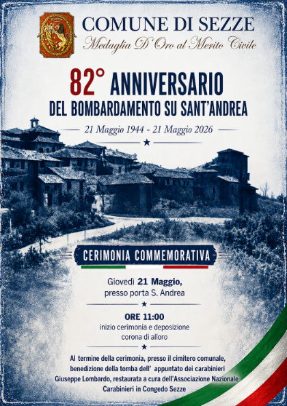 Cerimonia anniversario bombardamento  Sant'Andrea