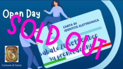 14° OPEN DAY C.I.E. – APERTURA STRAORDINARIA UFFICIO ANAGRAFE RILASCIO CARTA DI IDENTITÀ ELETTRONICA SABATO 26 SETTEMBRE 2026